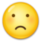 Frowning Face emoji on LG